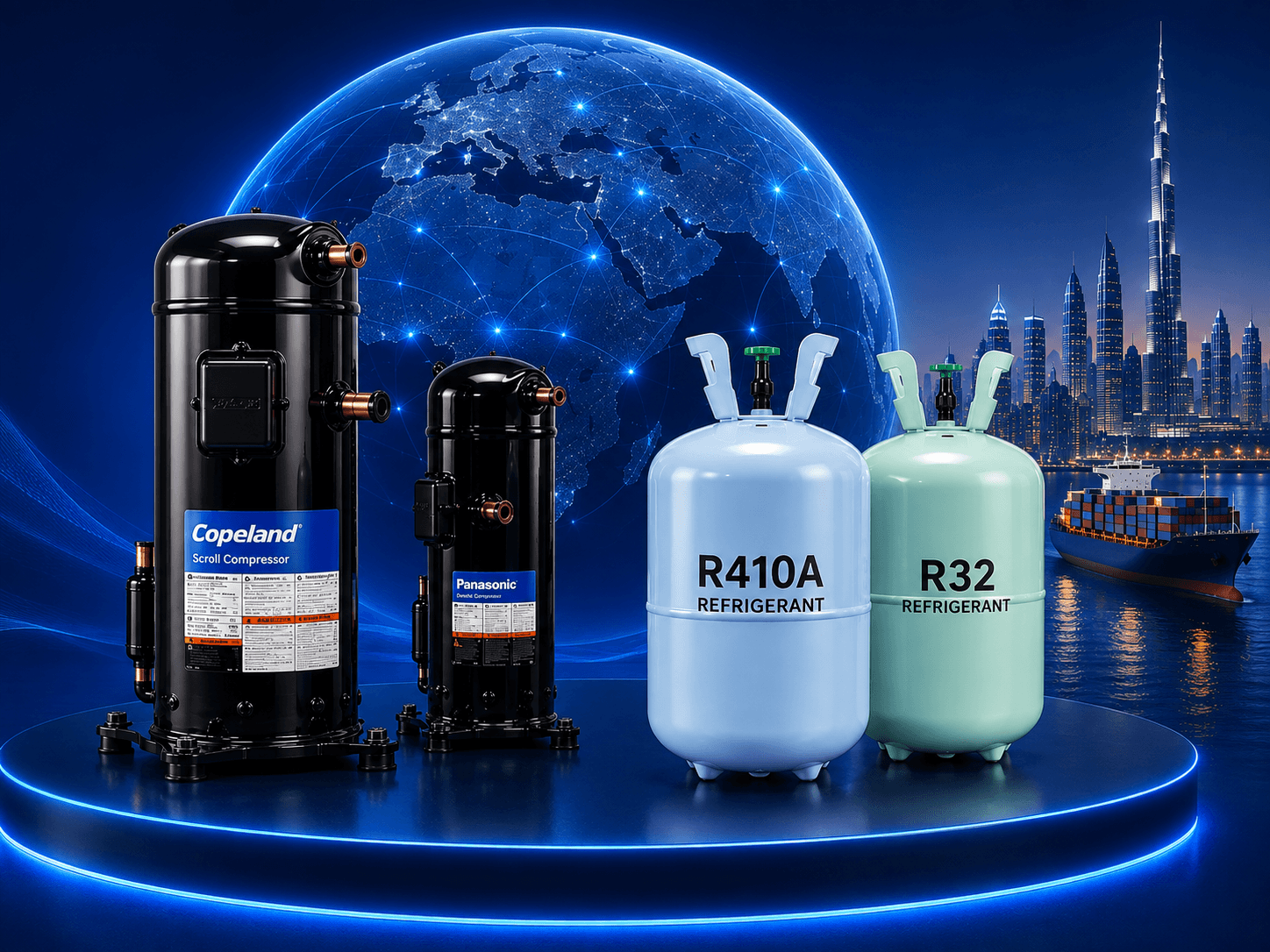 BCOOL HVACR global supply from Dubai